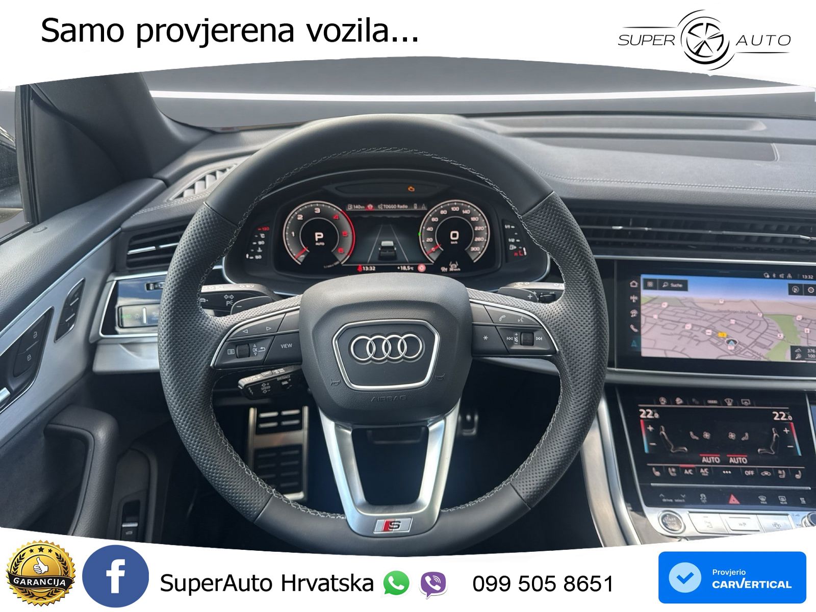 Audi Q8 50 TDI V6 (286 KS) quattro Tiptronic S line LED+GR SJED+ACC