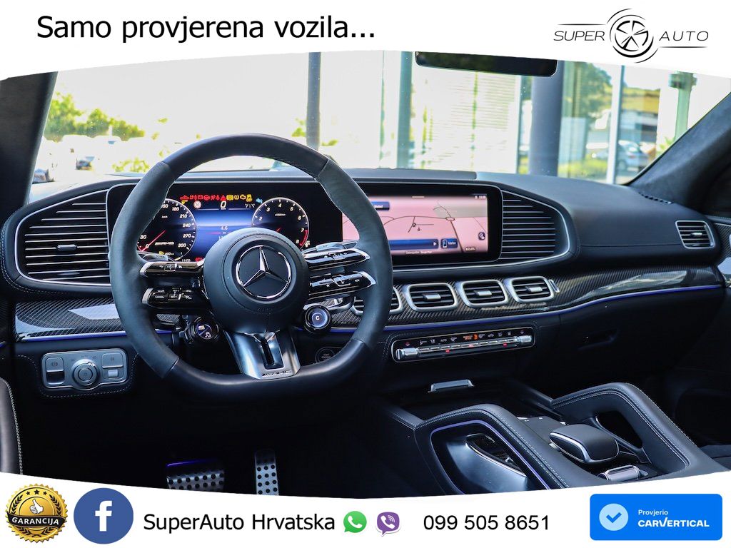 Mercedes AMG GLE Coupe 63 S V8 (612 KS) EQ Boost 4MATIC+ AMG SPEEDSHIFT TCT 9G LED+GR SJED+ACC