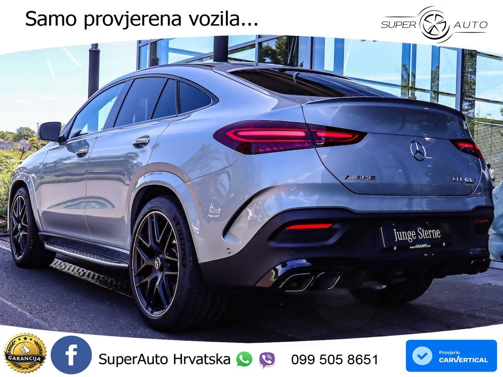 Mercedes AMG GLE Coupe 63 S V8 (612 KS) EQ Boost 4MATIC+ AMG SPEEDSHIFT TCT 9G LED+GR SJED+ACC