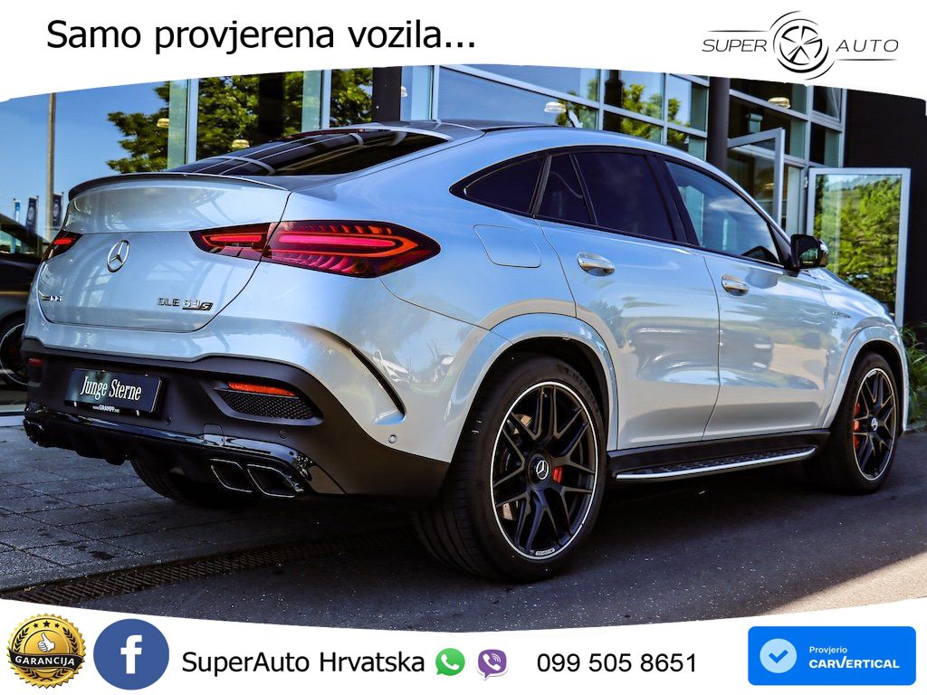 Mercedes AMG GLE Coupe 63 S V8 (612 KS) EQ Boost 4MATIC+ AMG SPEEDSHIFT TCT 9G LED+GR SJED+ACC