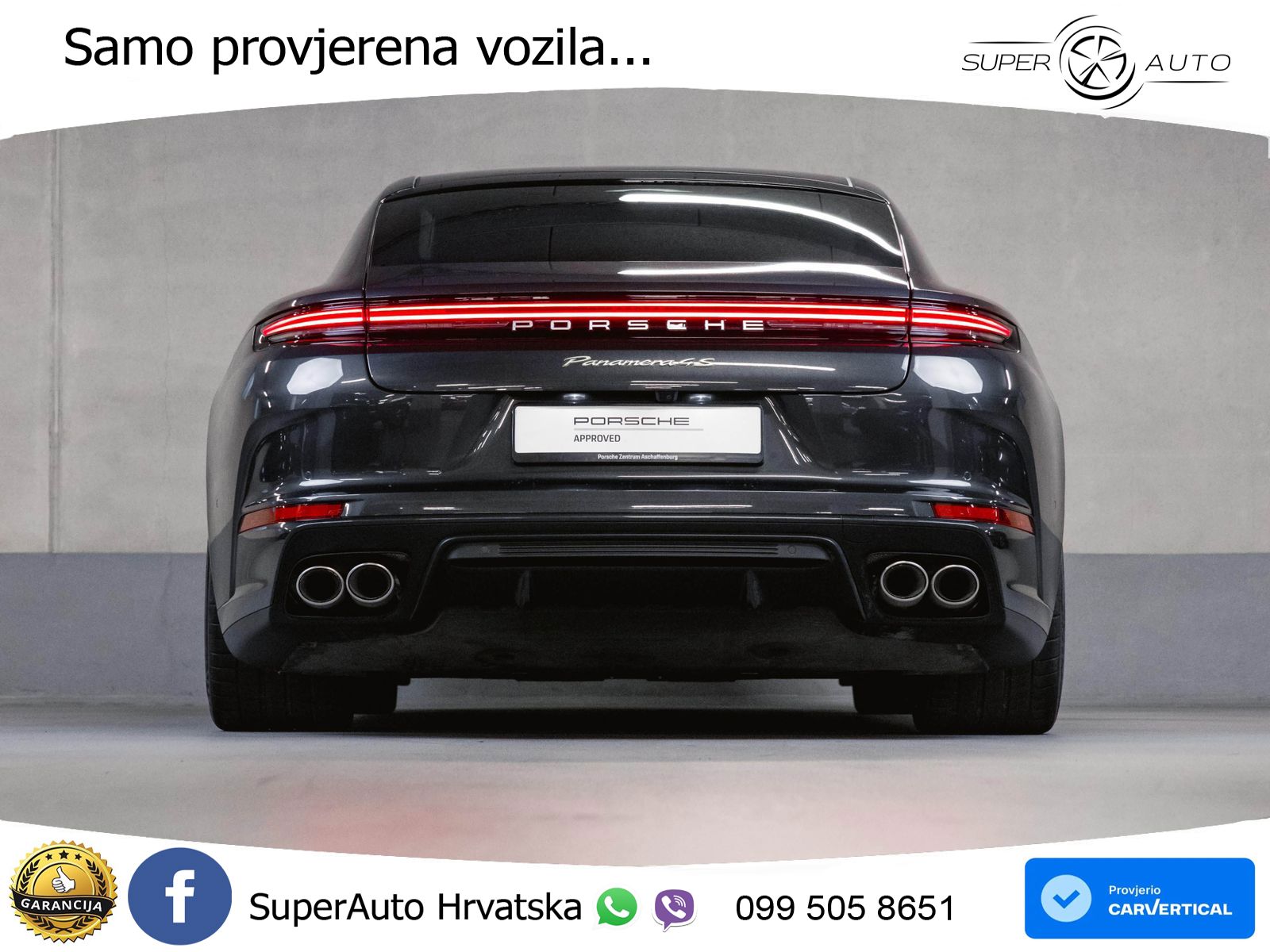 Porsche Panamera 4S 2.9 V6 (544 KS) E-Hybrid PDK ACC+HEAD+4xGR SJED+360+PANO