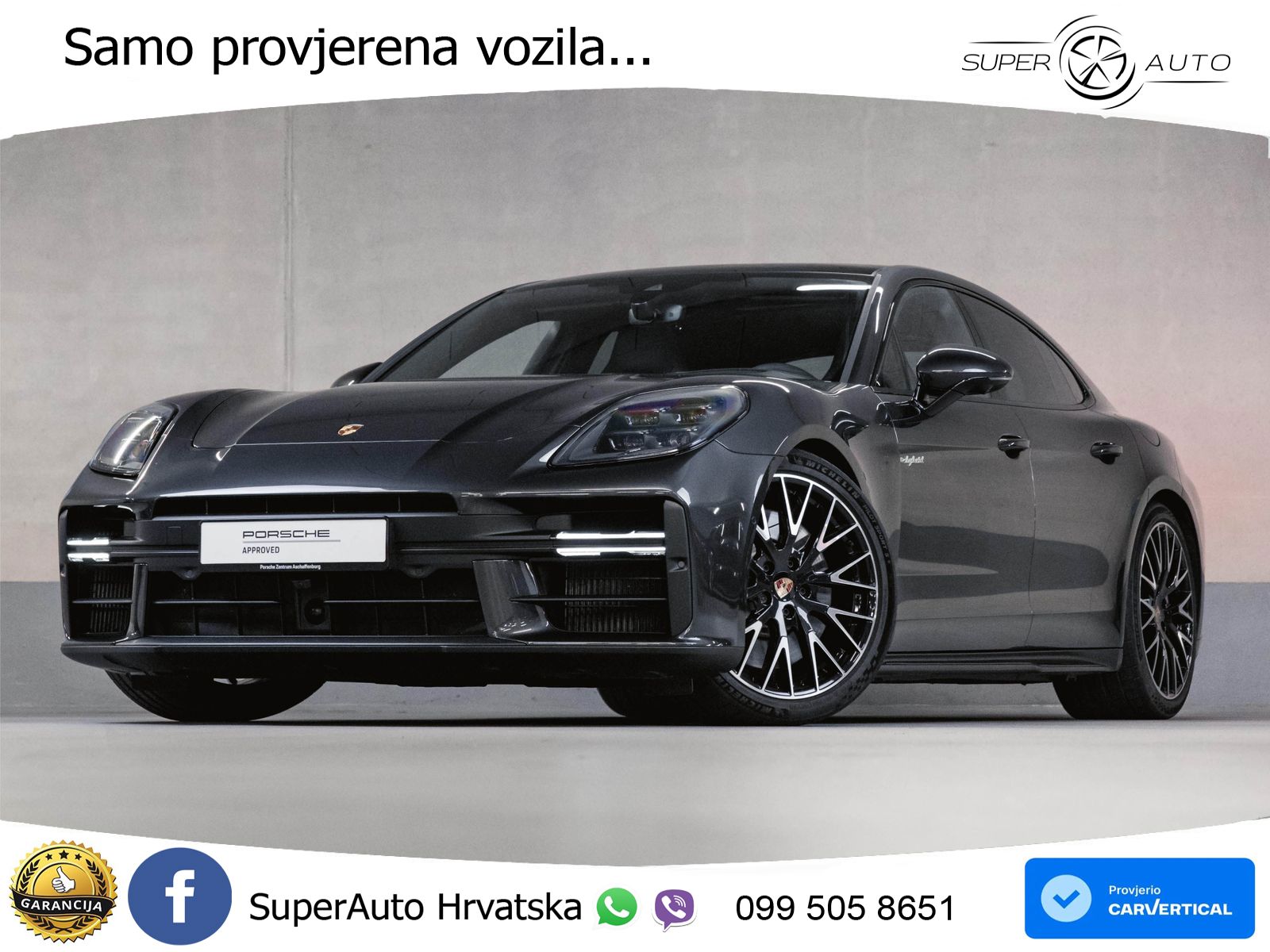 Porsche Panamera 4S 2.9 V6 (544 KS) E-Hybrid PDK ACC+HEAD+4xGR SJED+360+PANO
