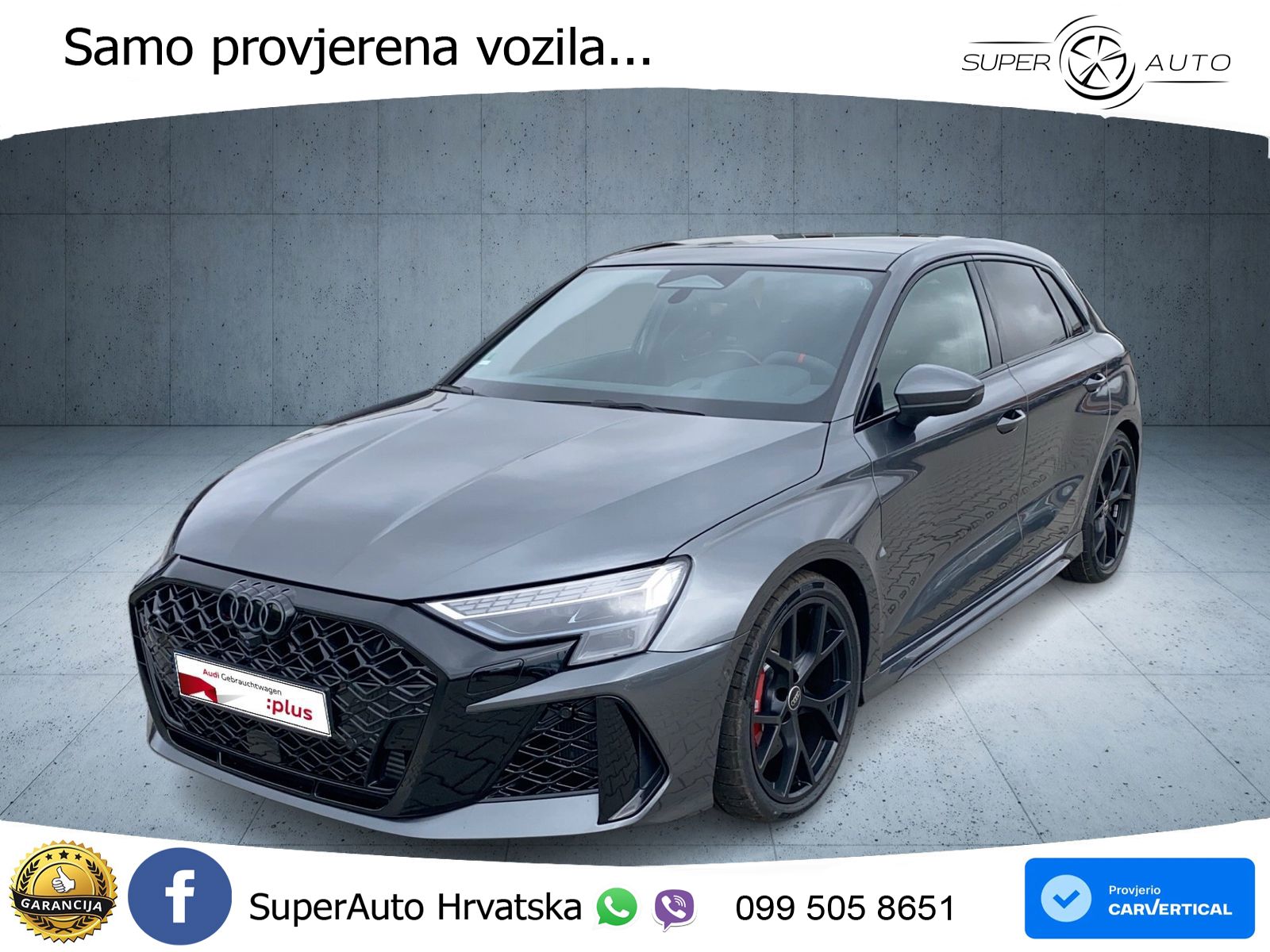 Audi RS3 Sportback 2.5 TFSI (400 KS) quattro S tronic LED+GR SJED+ACC