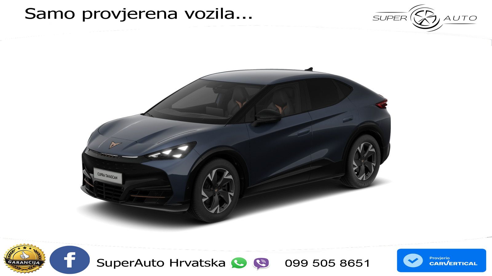 Cupra Tavascan 82 kWh (286 KS) LED+GR SJED+ACC
