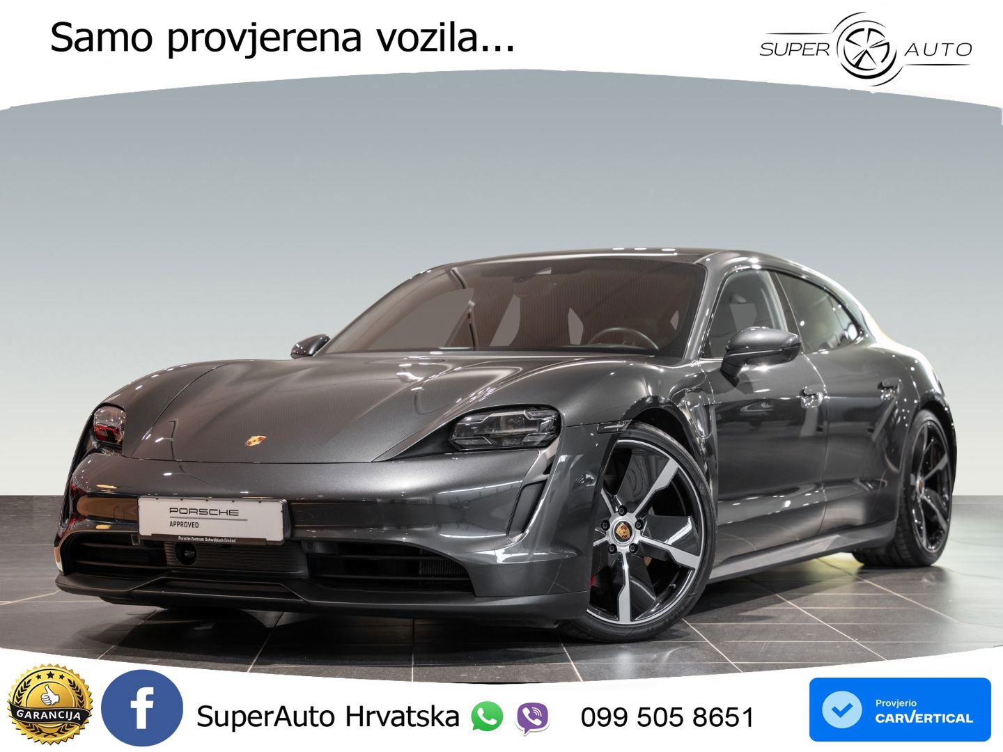 Porsche Taycan Sport Turismo 4S Performance Plus 93.4 kWh (571 KS)