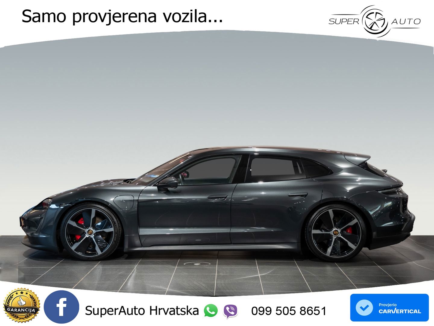 Porsche Taycan Sport Turismo 4S Performance Plus 93.4 kWh (571 KS)