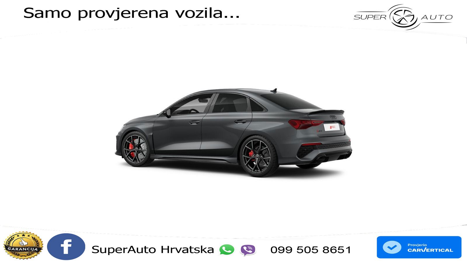 Audi RS3 Sedan 2.5 TFSI (400 KS) quattro S tronic LED+GR SJED+ACC