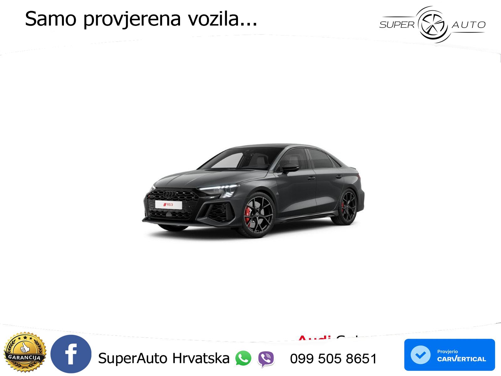 Audi RS3 Sedan 2.5 TFSI (400 KS) quattro S tronic LED+GR SJED+ACC
