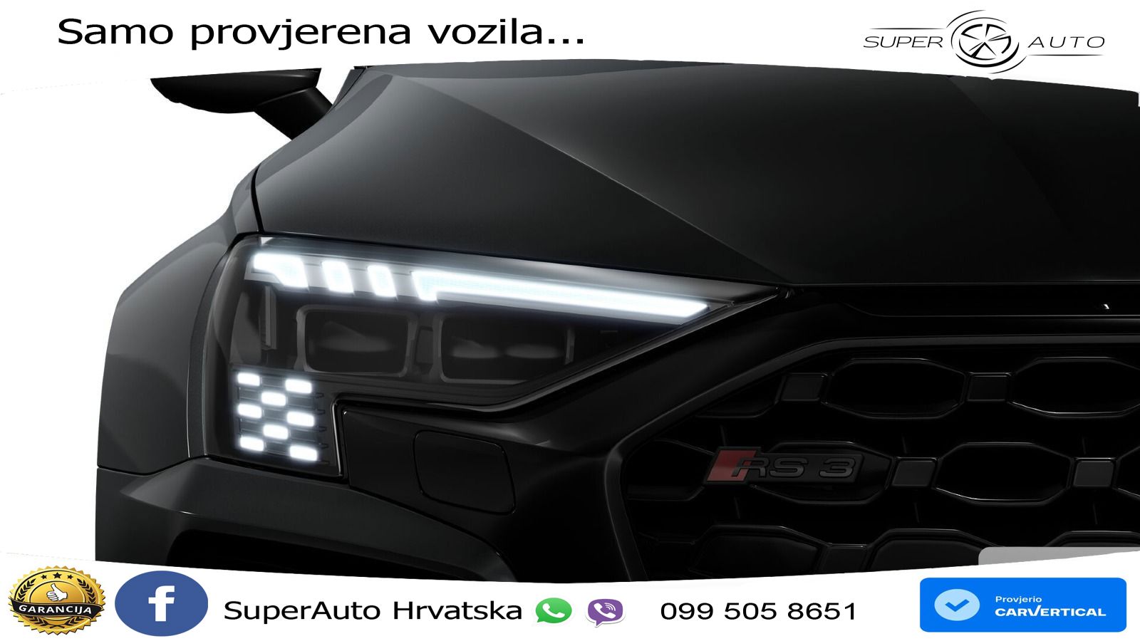 Audi RS3 Sedan 2.5 TFSI (400 KS) quattro S tronic LED+GR SJED+ACC