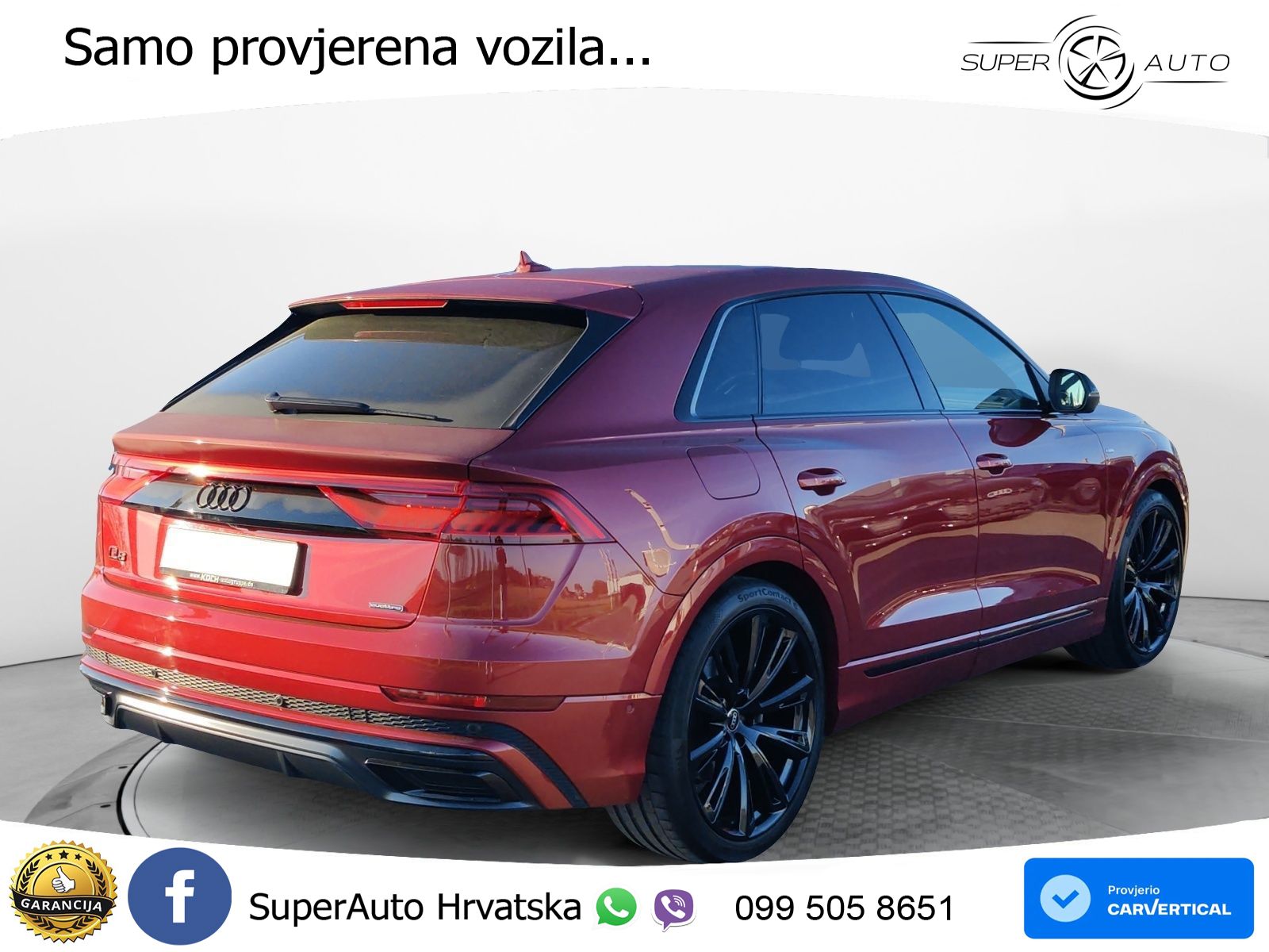 Audi Q8 50 TDI V6 (286 KS) quattro Tiptronic S line LED+GR SJED+ACC