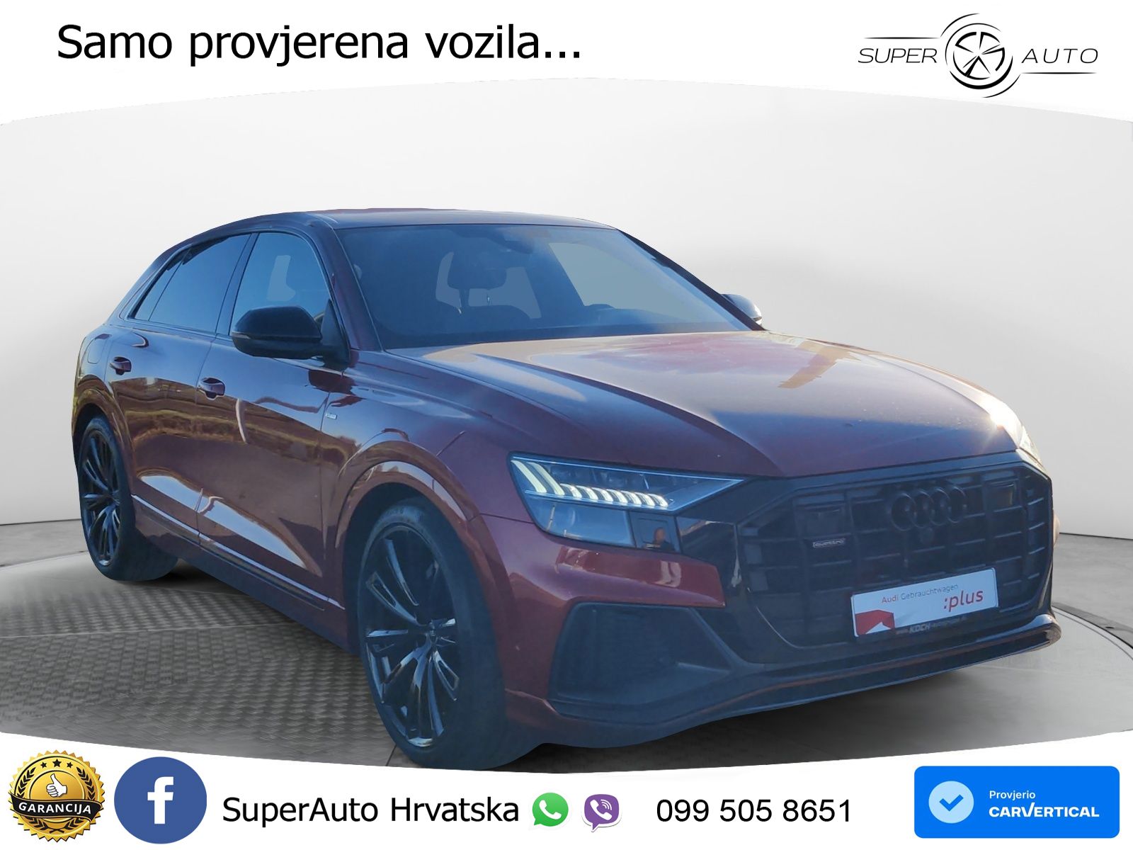 Audi Q8 50 TDI V6 (286 KS) quattro Tiptronic S line LED+GR SJED+ACC