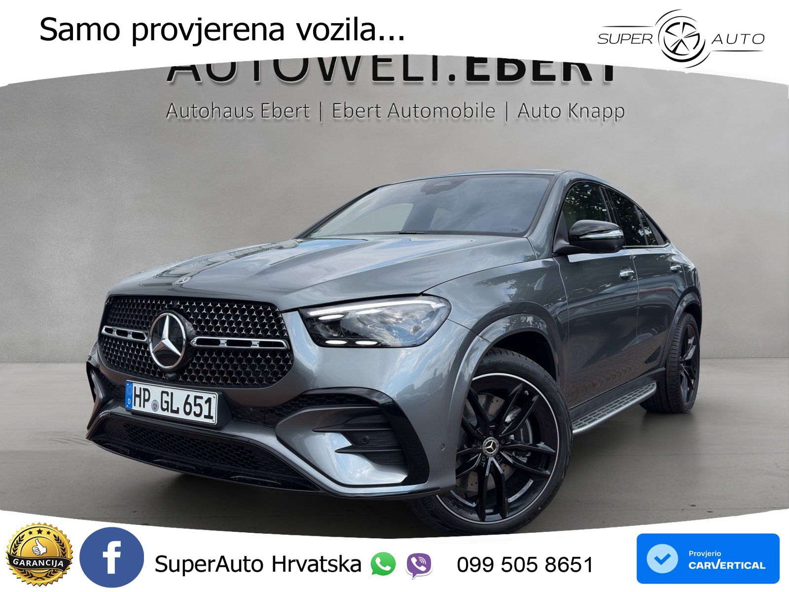Mercedes GLE Coupe 450d (367 KS) EQ Boost 4MATIC 9G-TRONIC AMG LED+GR SJED+ACC