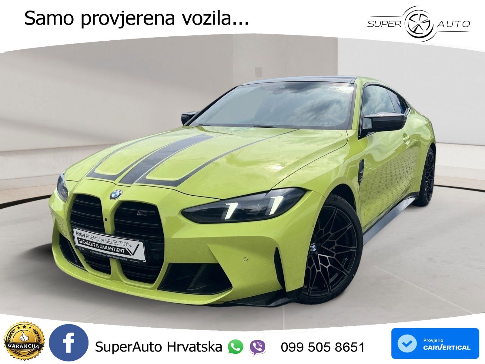 BMW M4 Competition 3.0 (510 KS) Steptronic LED+GR SJED+ACC