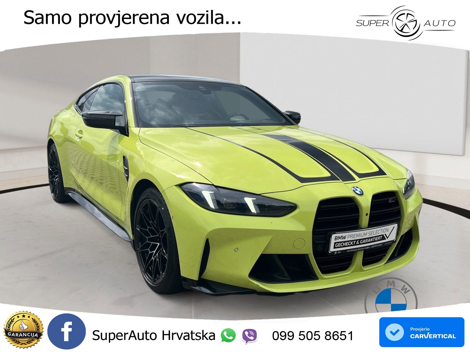 BMW M4 Competition 3.0 (510 KS) Steptronic LED+GR SJED+ACC