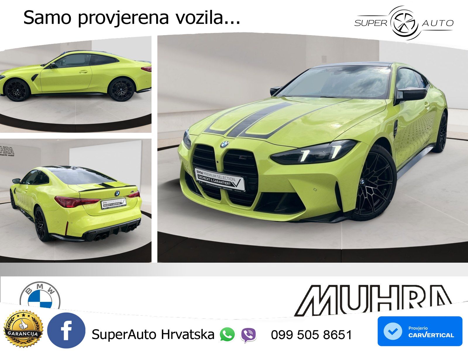 BMW M4 Competition 3.0 (510 KS) Steptronic LED+GR SJED+ACC