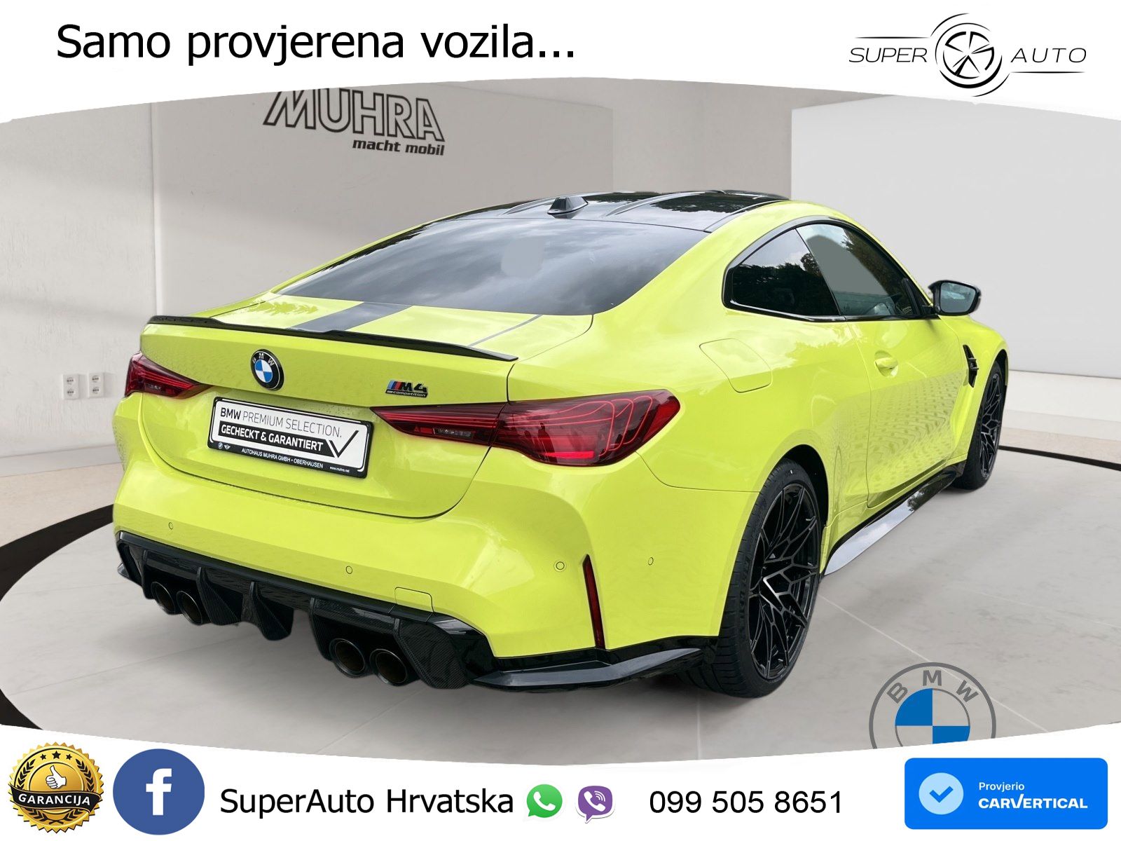 BMW M4 Competition 3.0 (510 KS) Steptronic LED+GR SJED+ACC