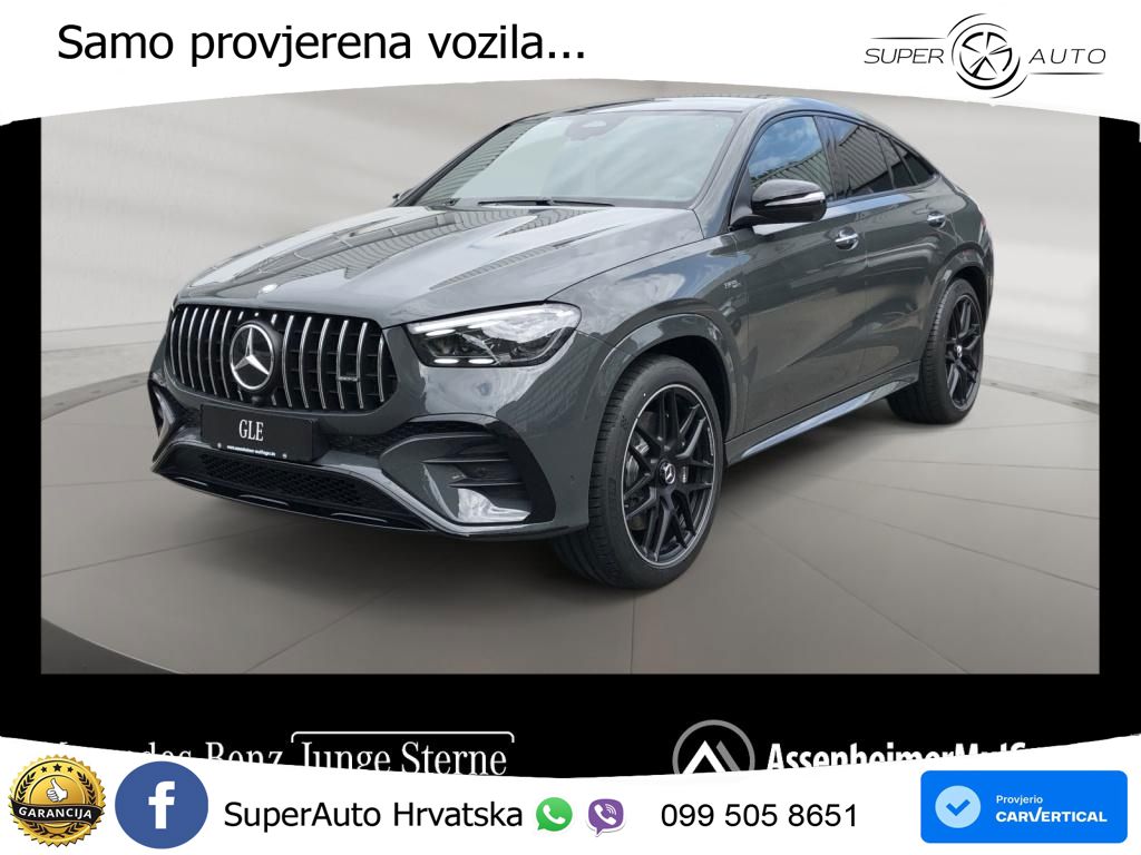 Mercedes AMG GLE Coupe 53 (435 KS) EQ Boost 4MATIC+ AMG SPEEDSHIFT TCT 9G LED+GR SJED+ACC
