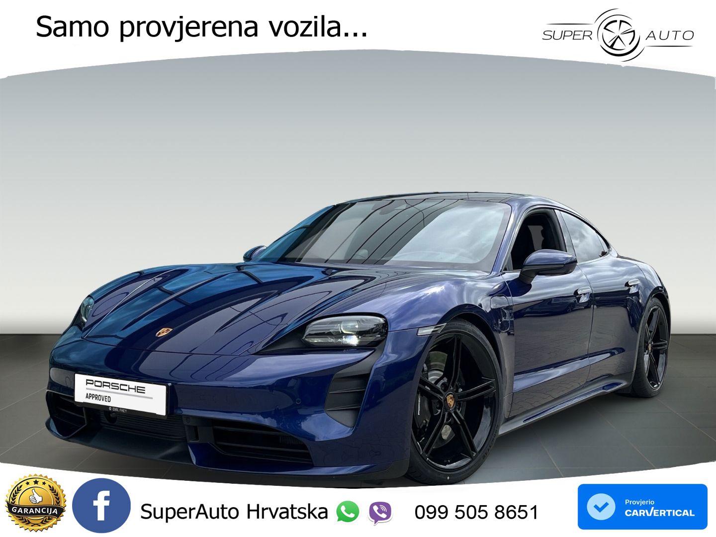 Porsche Taycan Turbo 93.4 kWh (680 KS)