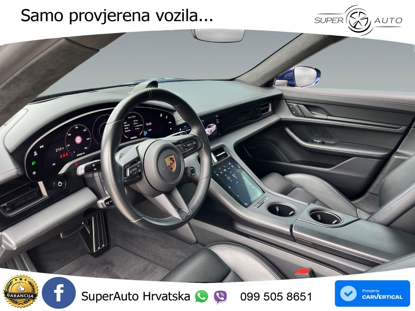 Porsche Taycan Turbo 93.4 kWh (680 KS)