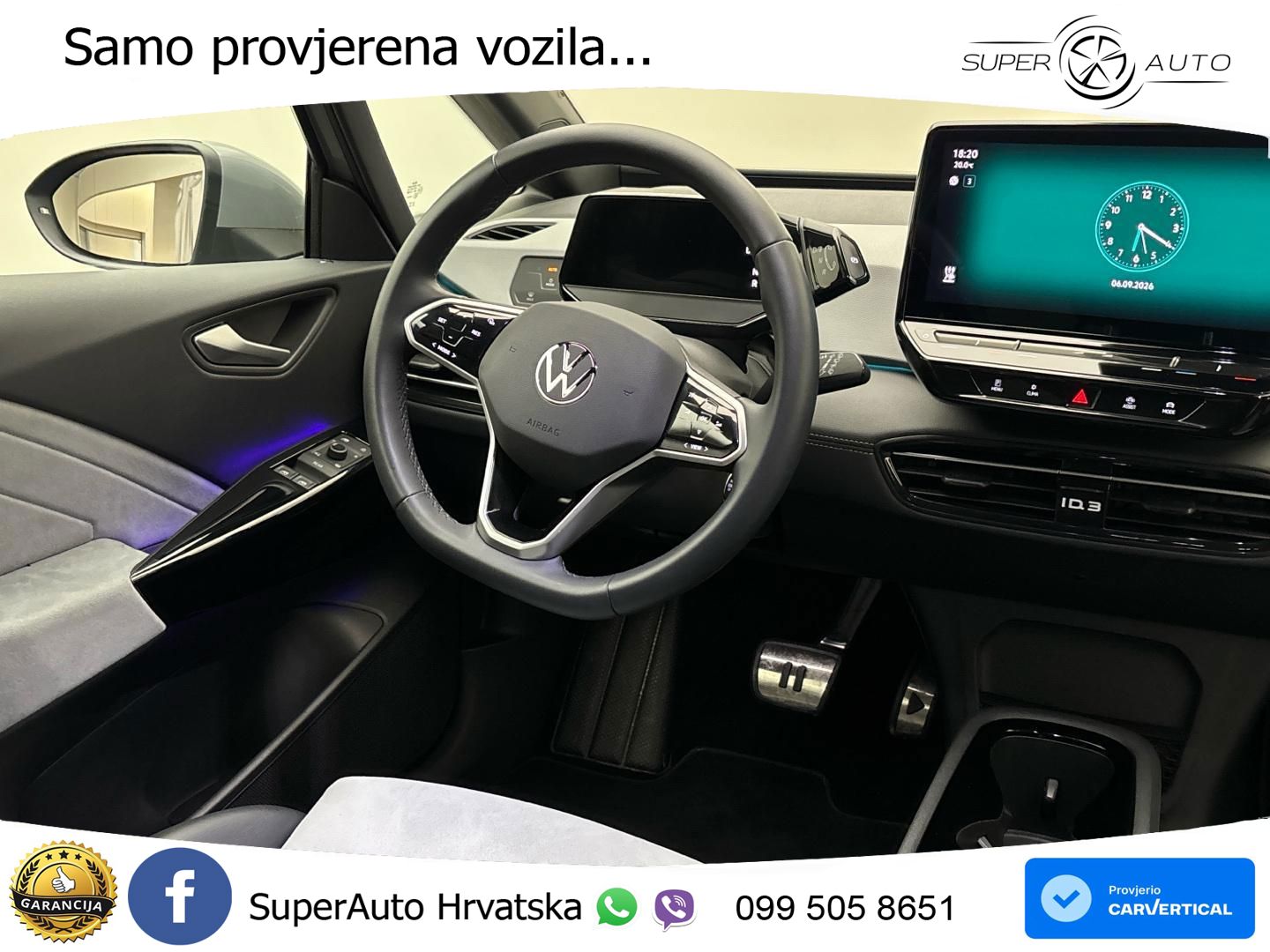 Volkswagen ID.3 Pro 62 kWh (204 KS) LED+GR SJED+ACC