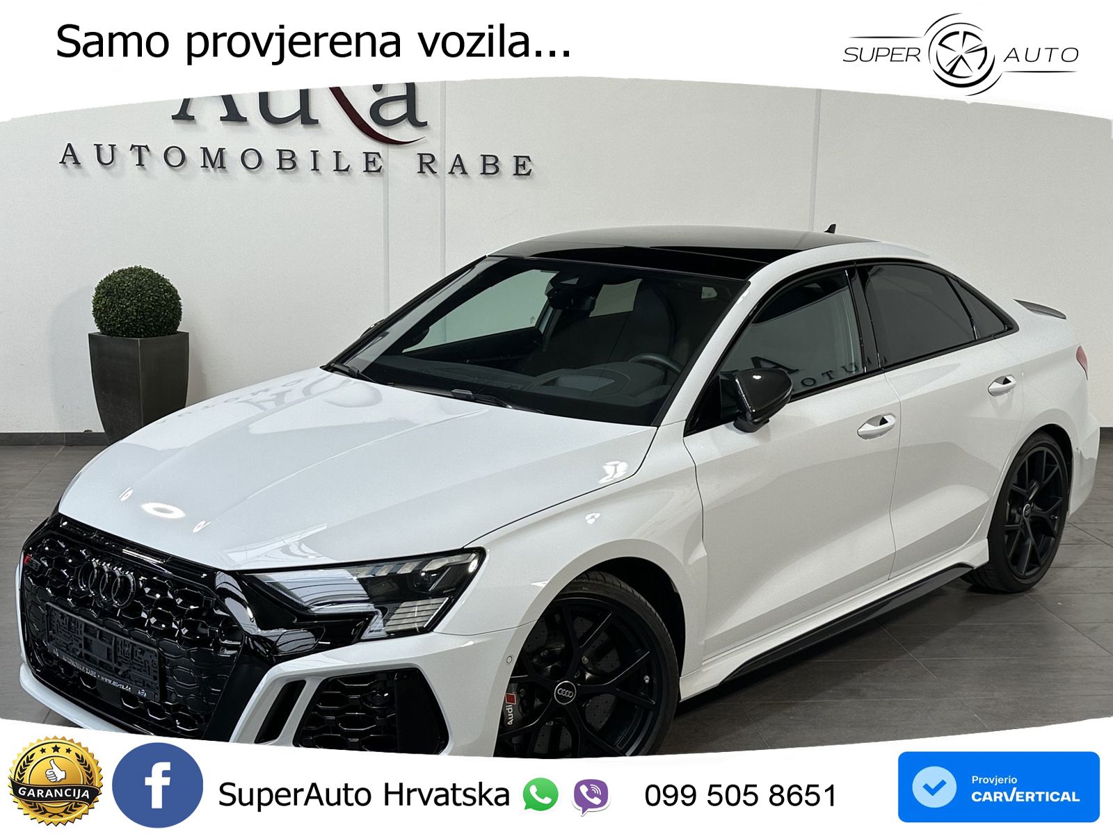 Audi RS3 Sedan 2.5 TFSI (400 KS) quattro S tronic LED+GR SJED+ACC