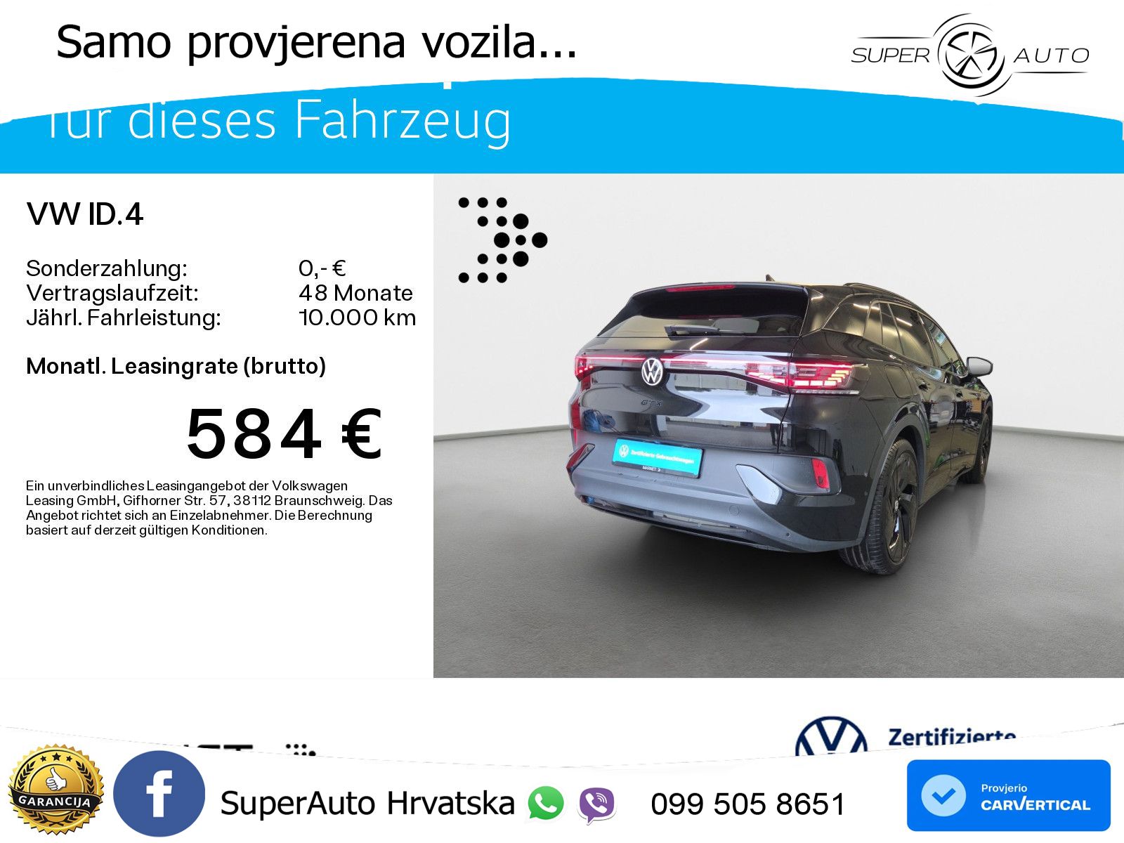 Volkswagen ID.4 GTX 82 kWh (340 KS) 4MOTION