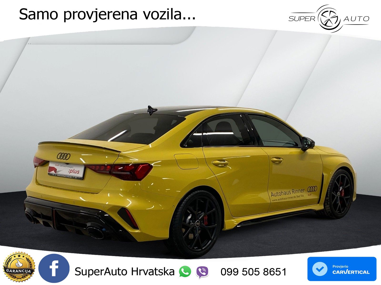 Audi RS3 Sedan 2.5 TFSI (400 KS) quattro S tronic LED+GR SJED+ACC