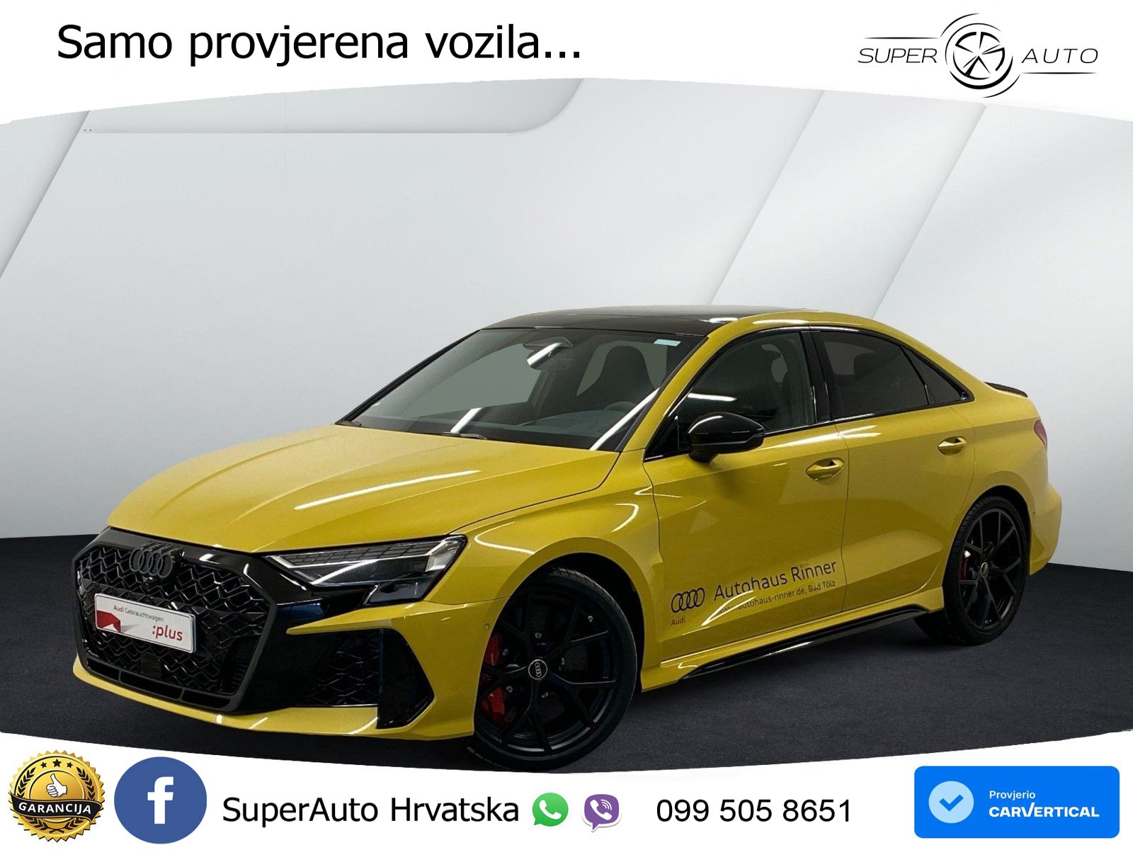 Audi RS3 Sedan 2.5 TFSI (400 KS) quattro S tronic LED+GR SJED+ACC