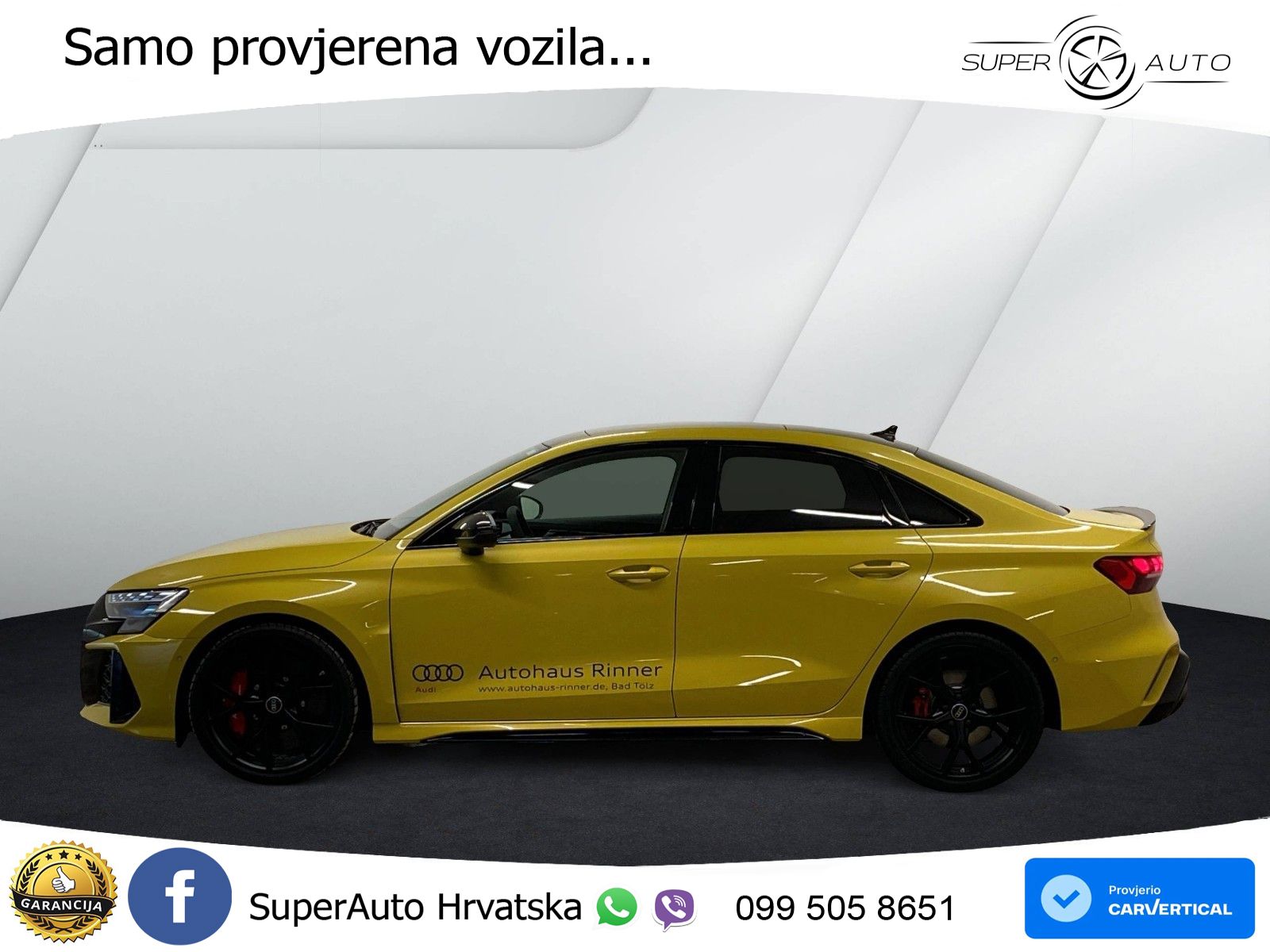 Audi RS3 Sedan 2.5 TFSI (400 KS) quattro S tronic LED+GR SJED+ACC