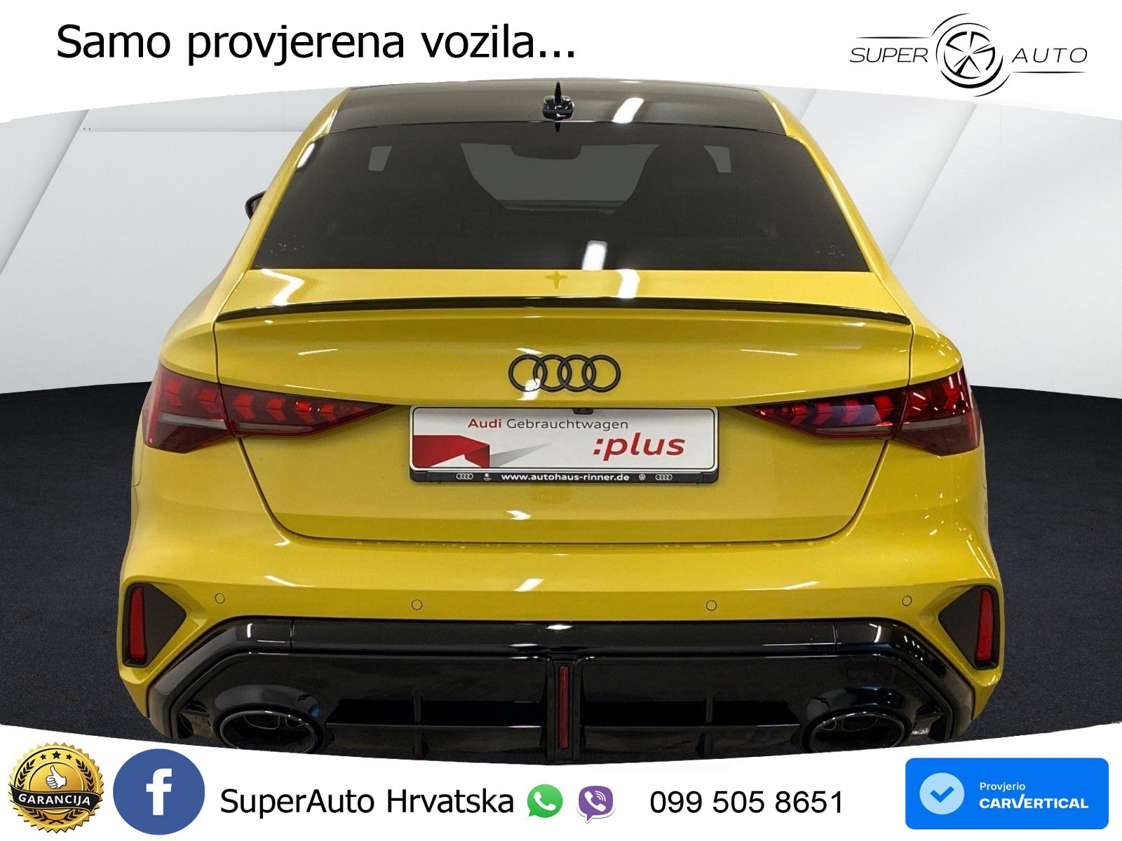 Audi RS3 Sedan 2.5 TFSI (400 KS) quattro S tronic LED+GR SJED+ACC