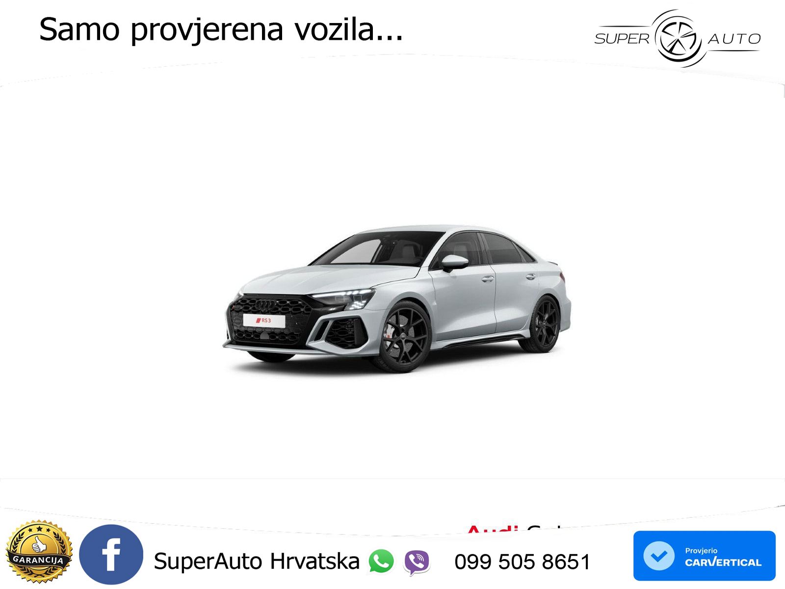Audi RS3 Sedan 2.5 TFSI (400 KS) quattro S tronic LED+GR SJED+ACC
