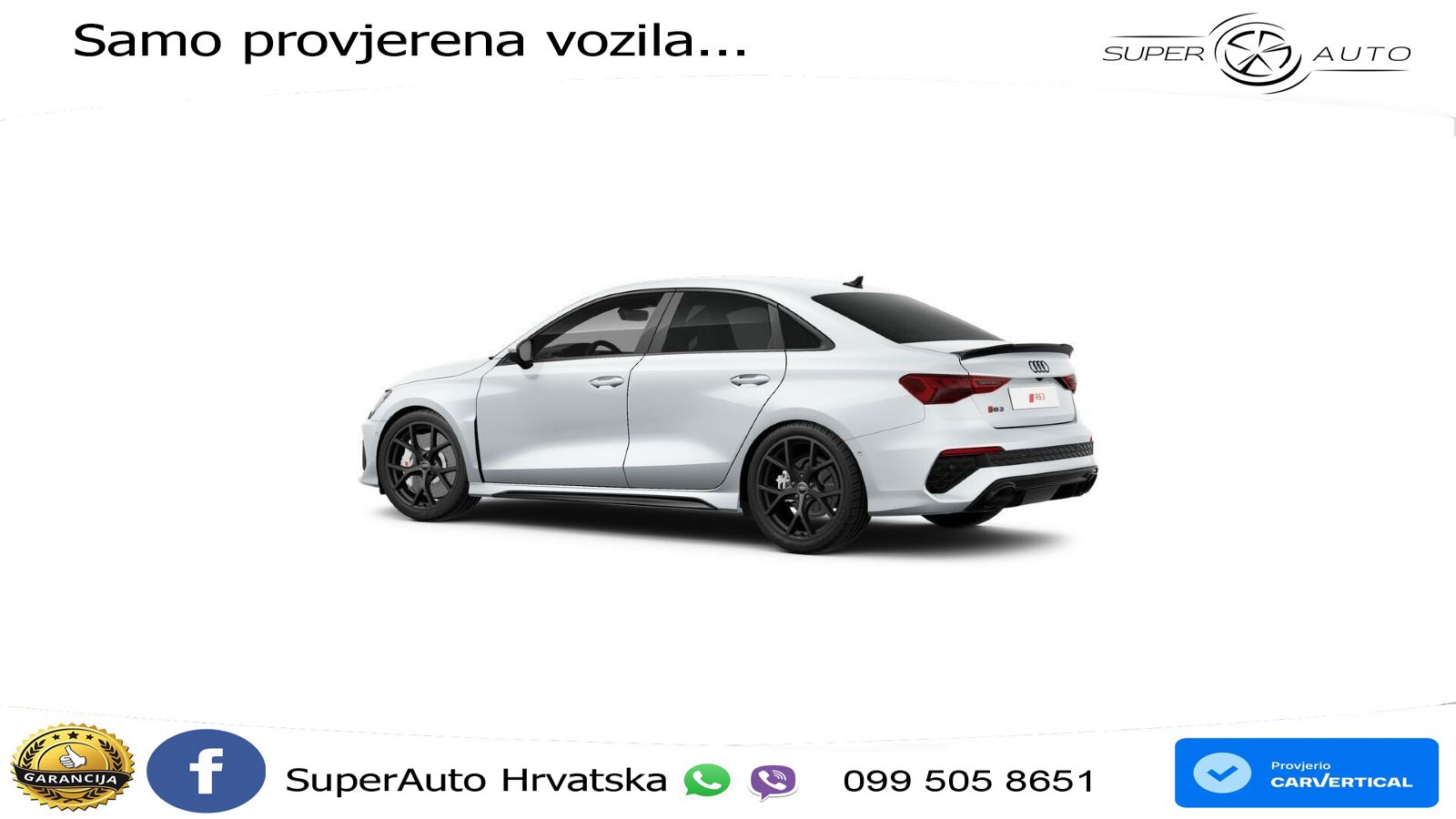 Audi RS3 Sedan 2.5 TFSI (400 KS) quattro S tronic LED+GR SJED+ACC