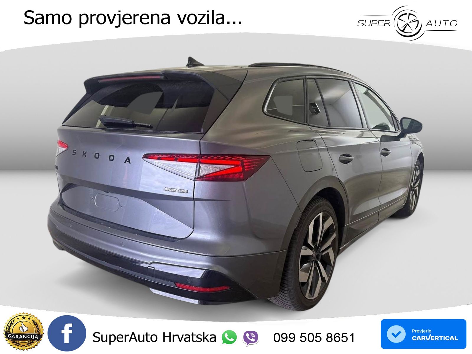 Škoda Enyaq 85 82 kWh (286 KS) SportLine LED+GR SJED+ACC