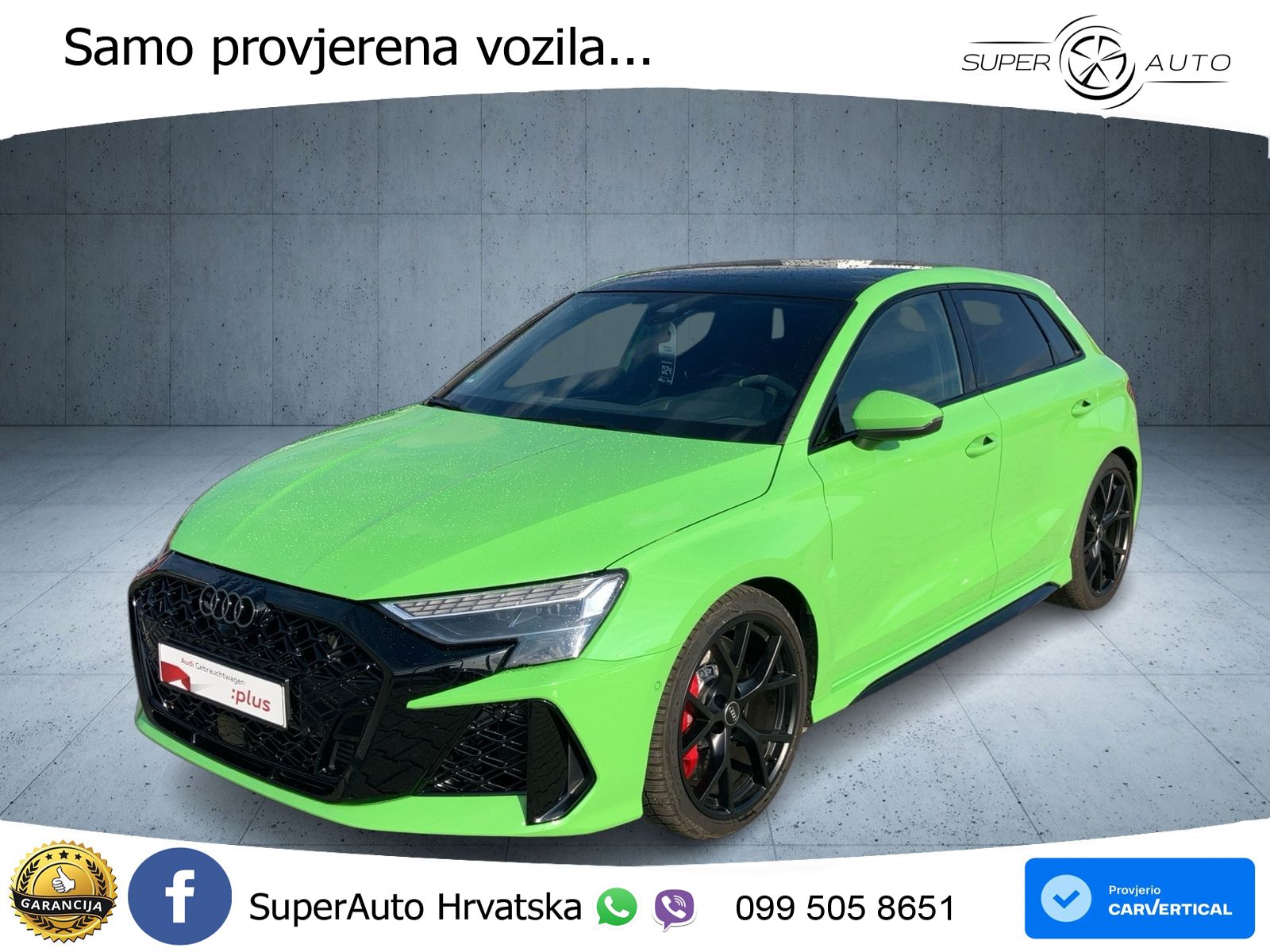 Audi RS3 Sedan 2.5 TFSI (400 KS) quattro S tronic LED+GR SJED+ACC