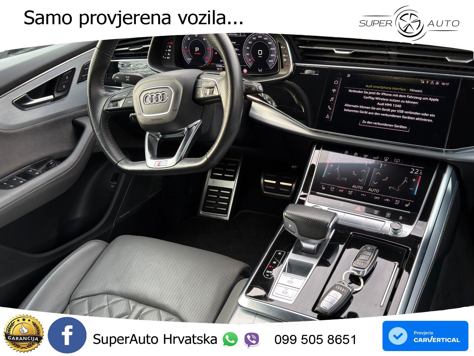 Audi Q8 50 TDI V6 (286 KS) quattro Tiptronic S line LED+GR SJED+ACC