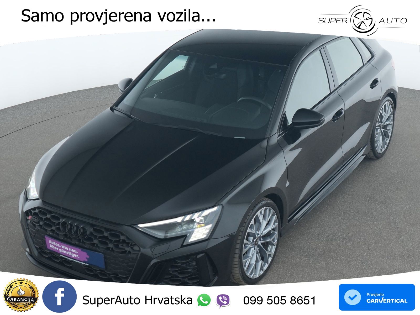 Audi RS3 Sportback 2.5 TFSI (400 KS) quattro S tronic LED+GR SJED+ACC