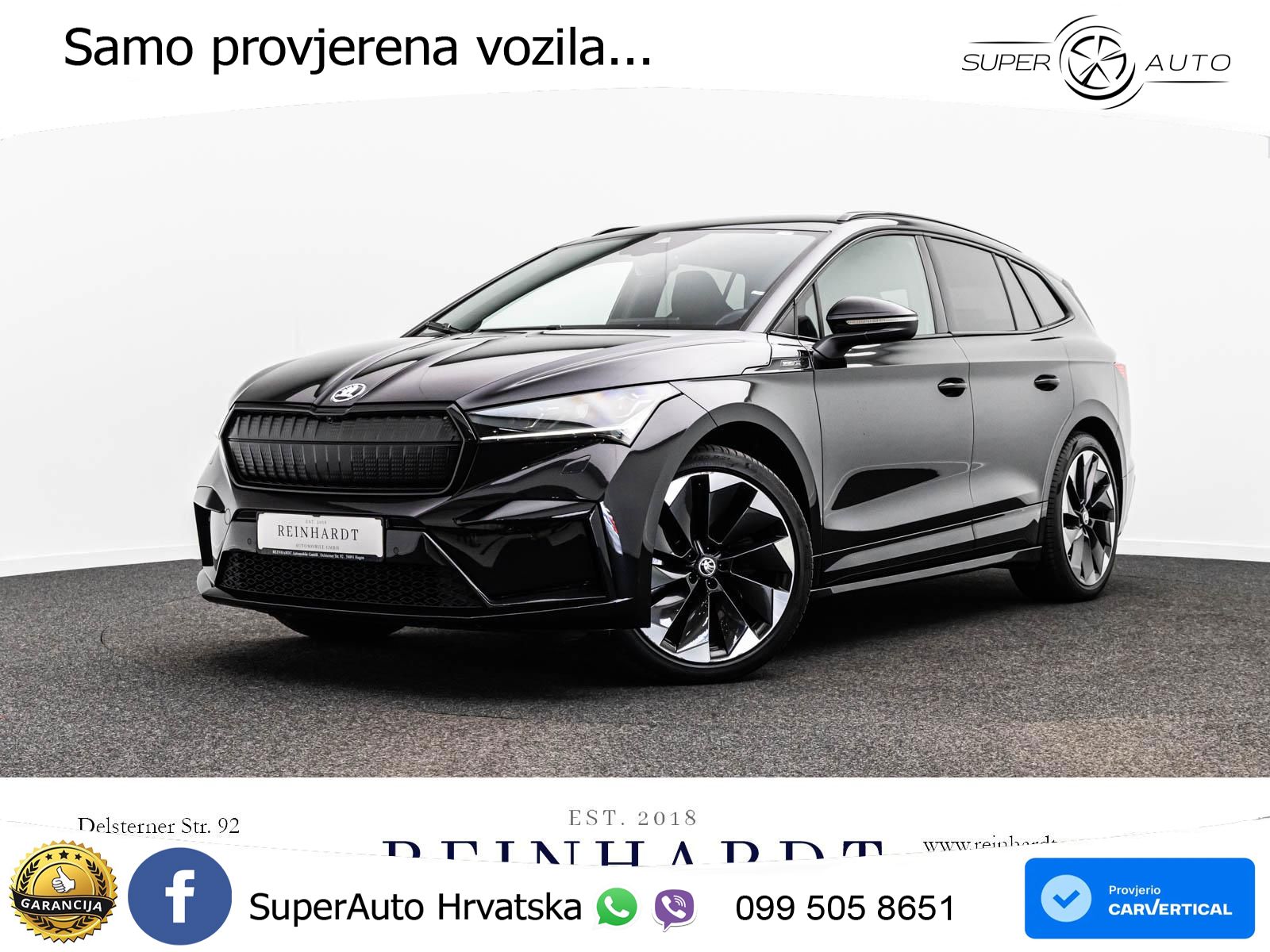 Škoda Enyaq iV 80 82 kWh (204 KS) SportLine LED+GR SJED+ACC