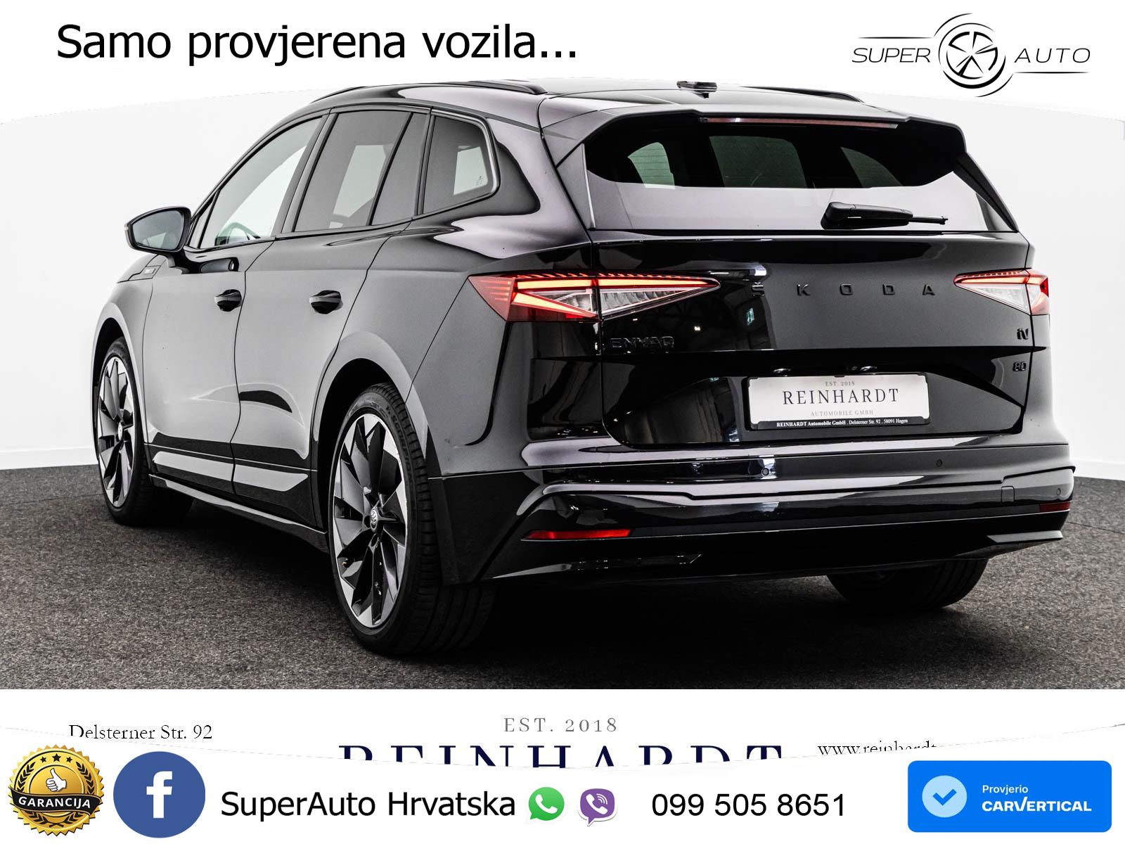 Škoda Enyaq iV 80 82 kWh (204 KS) SportLine LED+GR SJED+ACC