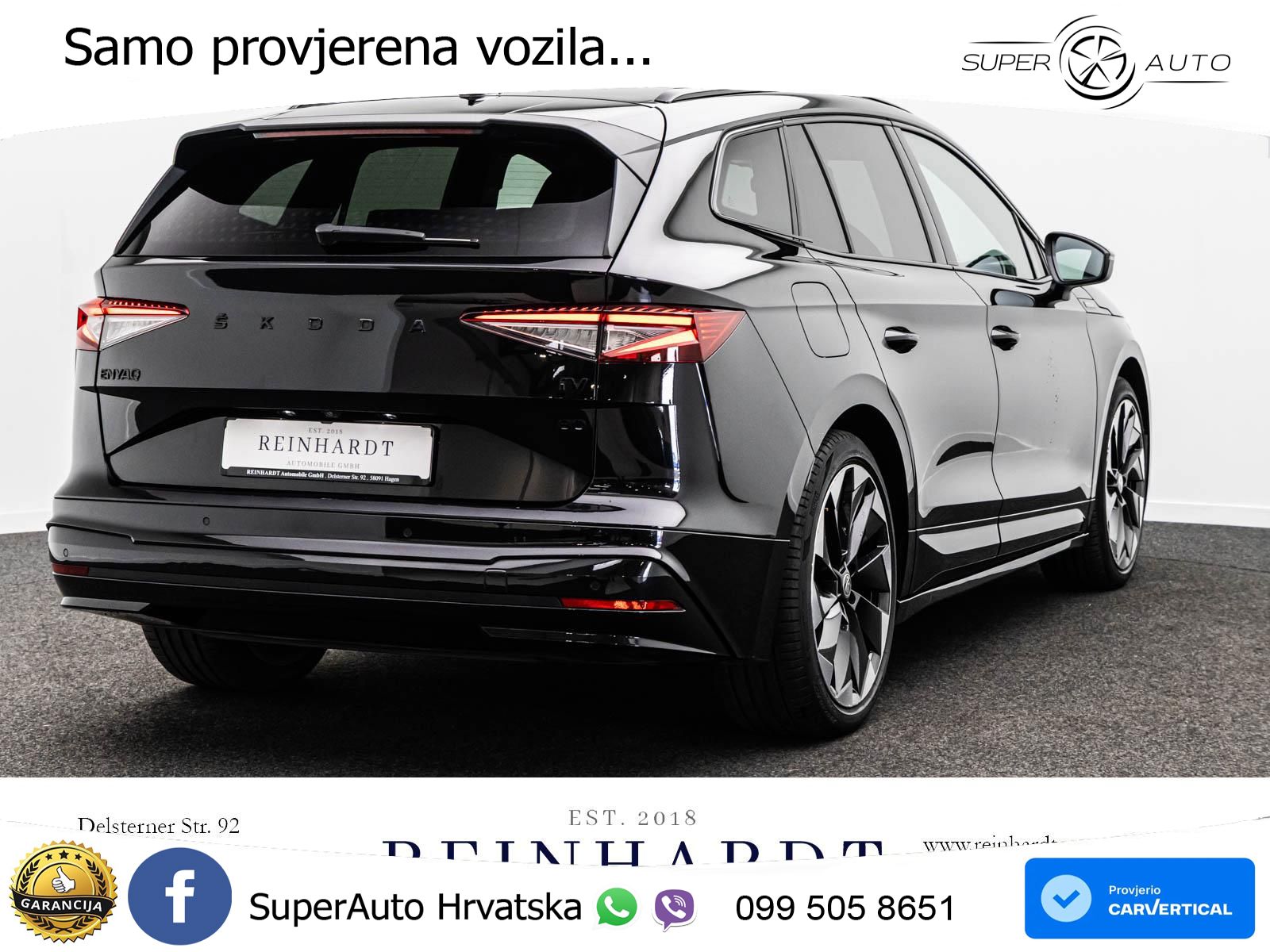 Škoda Enyaq iV 80 82 kWh (204 KS) SportLine LED+GR SJED+ACC