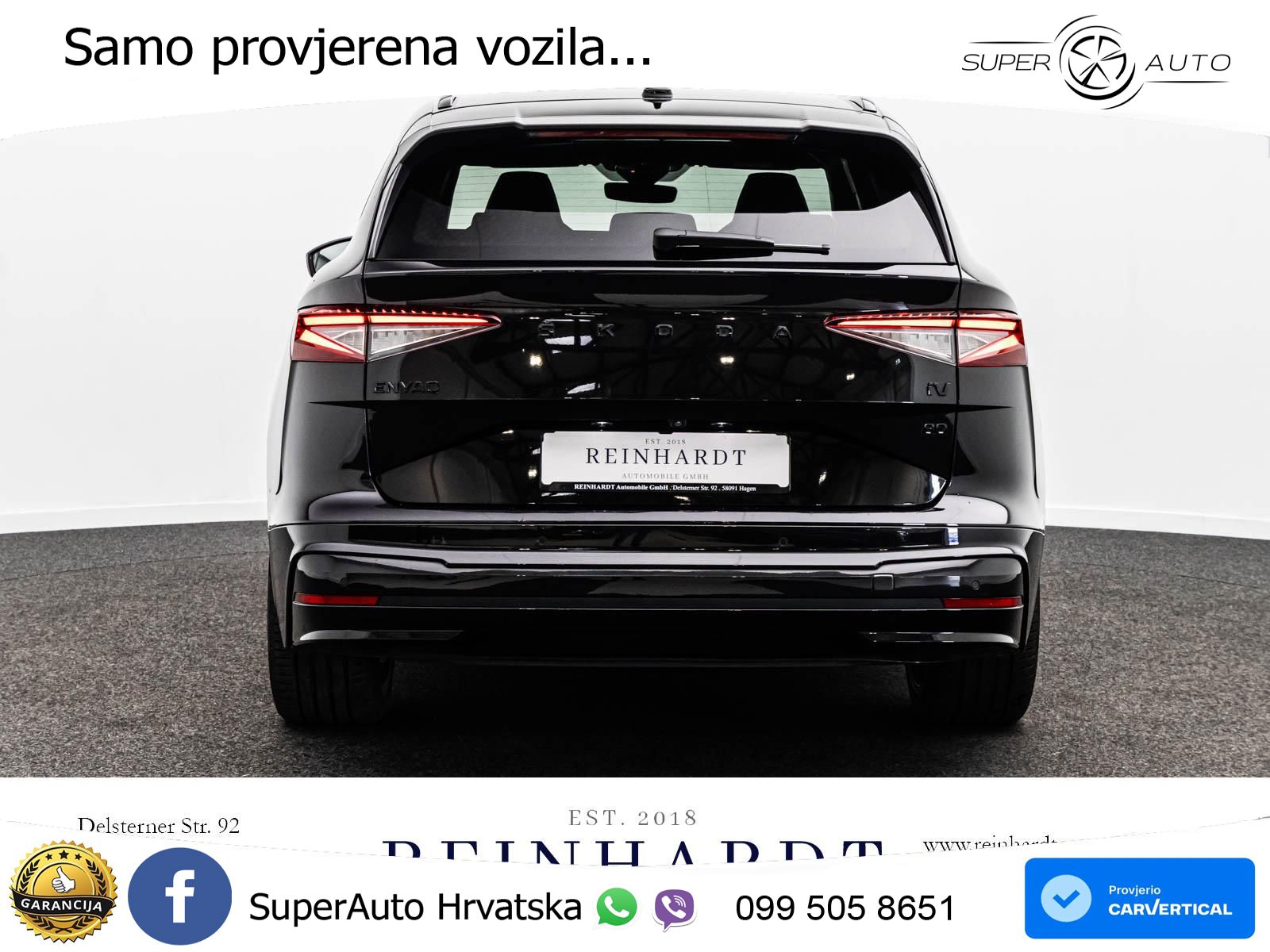 Škoda Enyaq iV 80 82 kWh (204 KS) SportLine LED+GR SJED+ACC