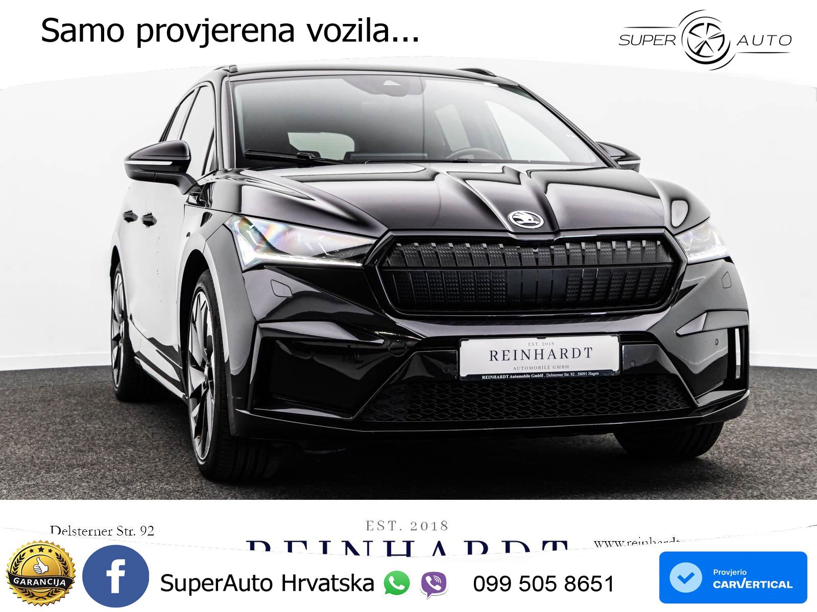 Škoda Enyaq iV 80 82 kWh (204 KS) SportLine LED+GR SJED+ACC