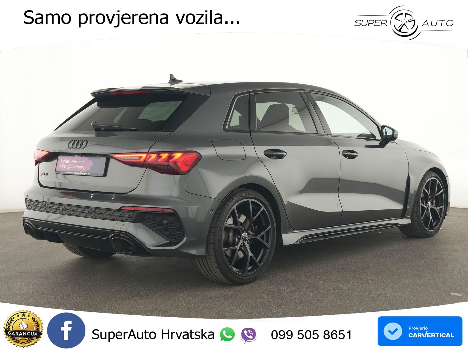 Audi RS3 Sportback 2.5 TFSI (400 KS) quattro S tronic LED+GR SJED+ACC