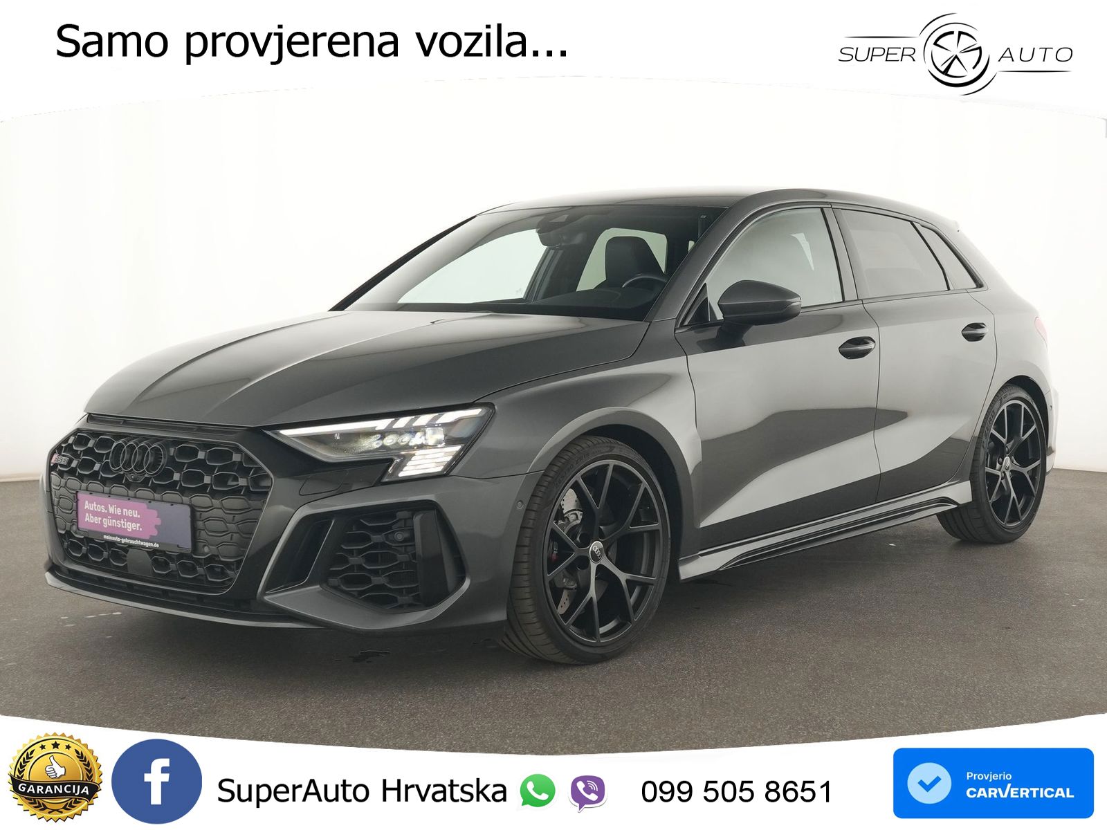 Audi RS3 Sportback 2.5 TFSI (400 KS) quattro S tronic LED+GR SJED+ACC