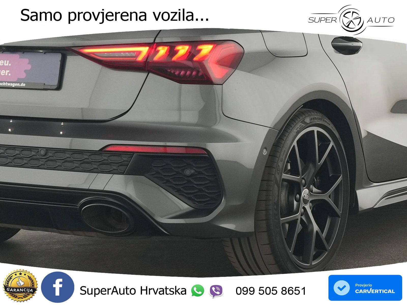 Audi RS3 Sportback 2.5 TFSI (400 KS) quattro S tronic LED+GR SJED+ACC