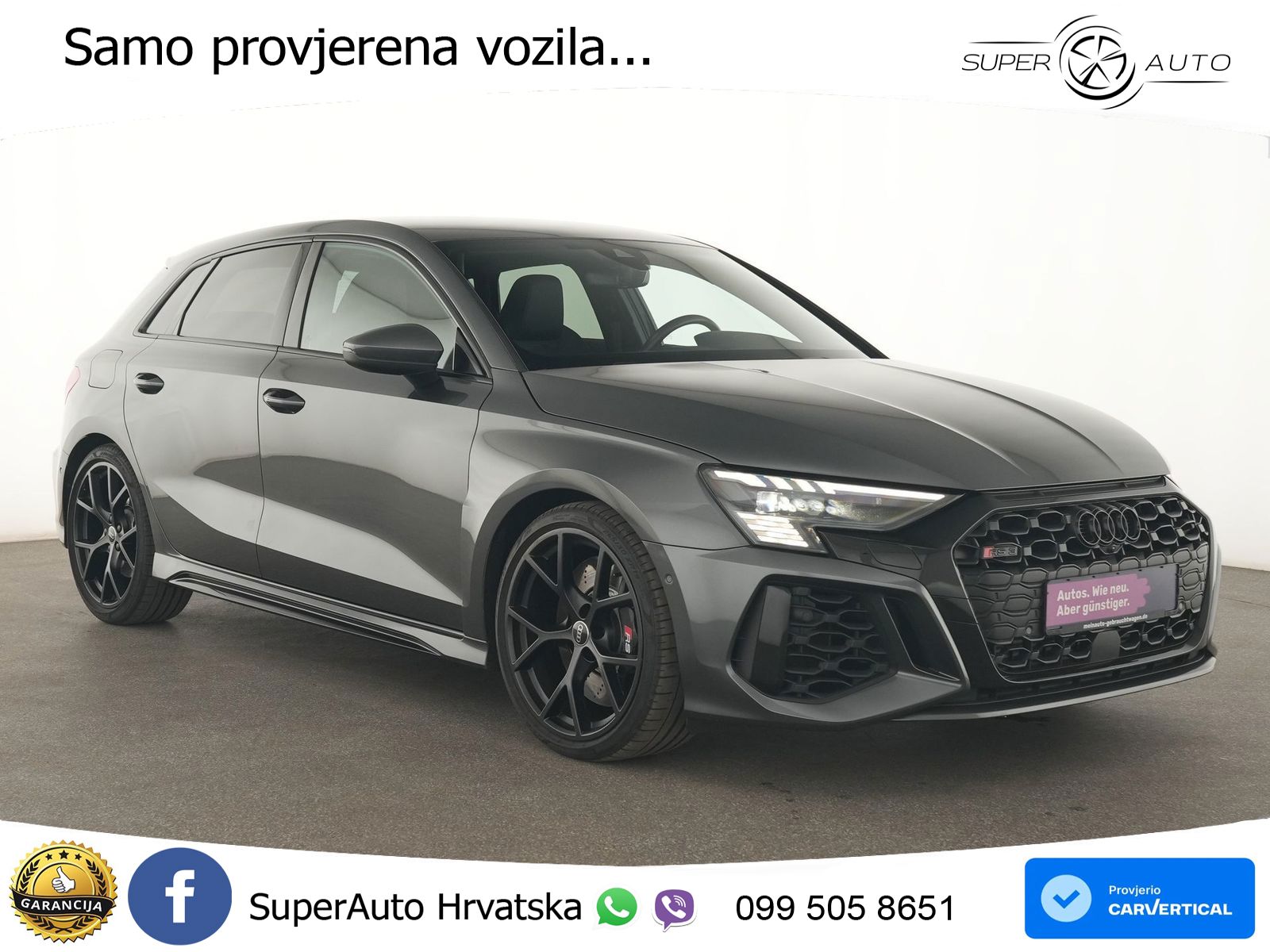 Audi RS3 Sportback 2.5 TFSI (400 KS) quattro S tronic LED+GR SJED+ACC