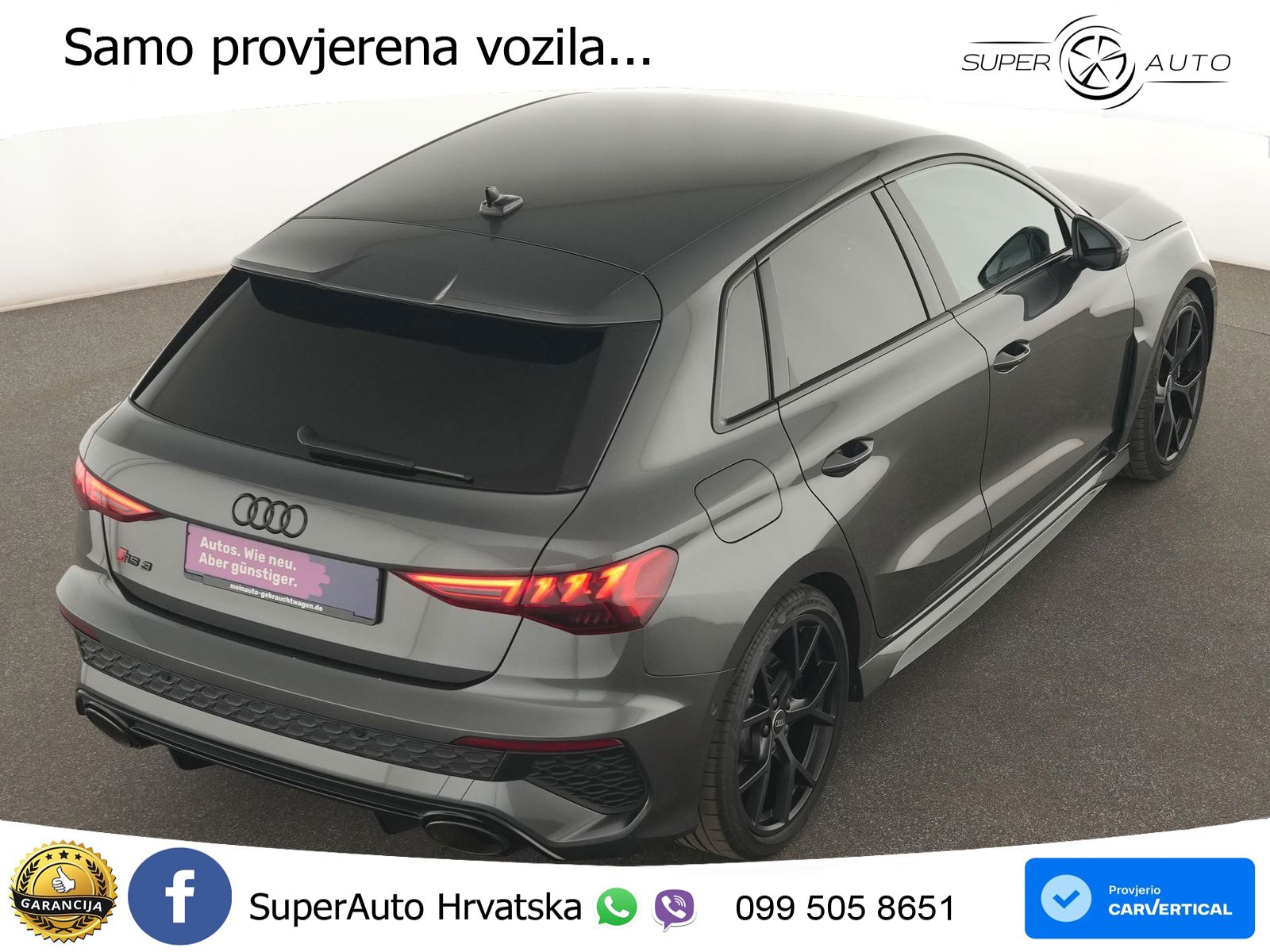 Audi RS3 Sportback 2.5 TFSI (400 KS) quattro S tronic LED+GR SJED+ACC