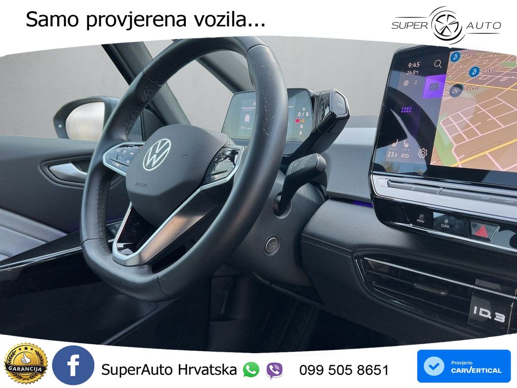Volkswagen ID.3 Pro 62 kWh (204 KS) LED+GR SJED+ACC