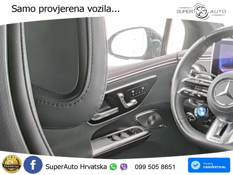 Mercedes EQE AMG 53 100 kWh (625 KS) 4MATIC+ ZRAČNI+ACC+GR SJED+KAM+PANO