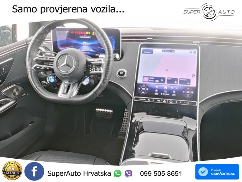 Mercedes EQE AMG 53 100 kWh (625 KS) 4MATIC+ ZRAČNI+ACC+GR SJED+KAM+PANO