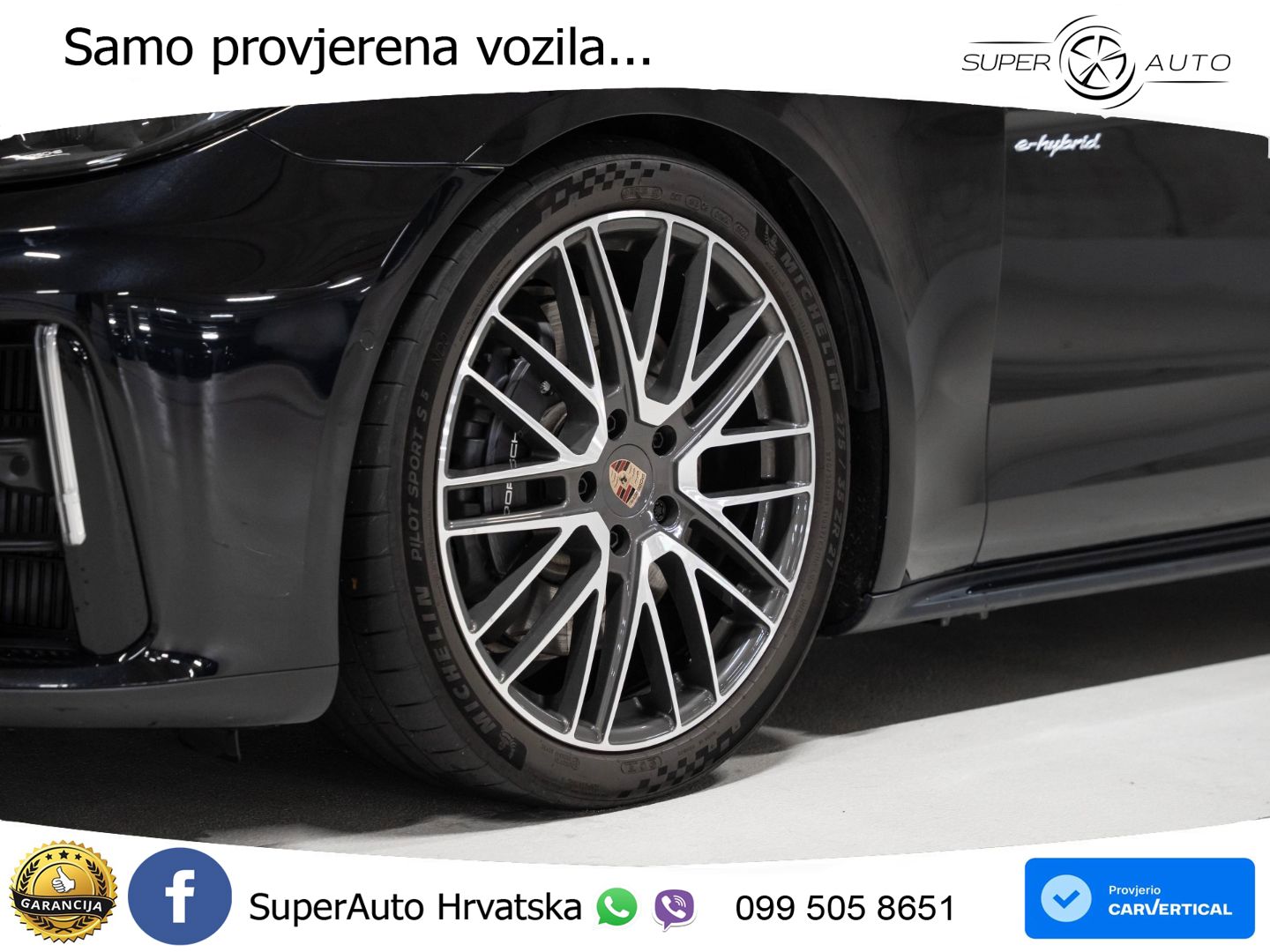 Porsche Panamera 4 2.9 V6 (470 KS) E-Hybrid PDK ACC+HEAD+4xGR SJED+360+PANO